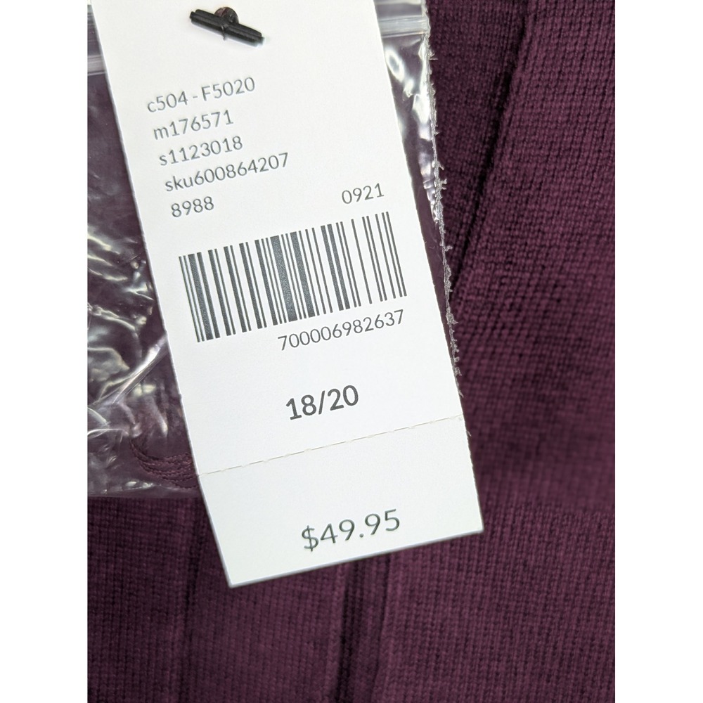 Lane Bryant Womens Cardigan 18/20 NWT $50 Plum Purple Button Front Sweater Soft - Picture 4 of 8
